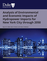 Analysis of Environmental and Economic Impacts of Hydropower Imports for  New York City through 2050 cover