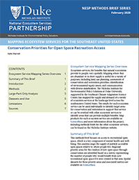 Conservation Priorities for Open Space Recreation Access Cover
