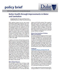 Better Health through Improvements in Water and Sanitation