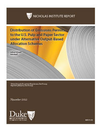 Distribution of Emissions Permits to the U.S. Pulp and Paper Sector under Alternative Output-Based Allocation Schemes