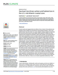 Cover image for Sea Level Rise Drives Carbon and Habitat Loss in the U.S. Mid-Atlantic Coastal Zone